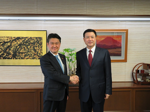 山下法務大臣が，中国公安部常務副部長による表敬を受けました（令和元年５月２３日）。