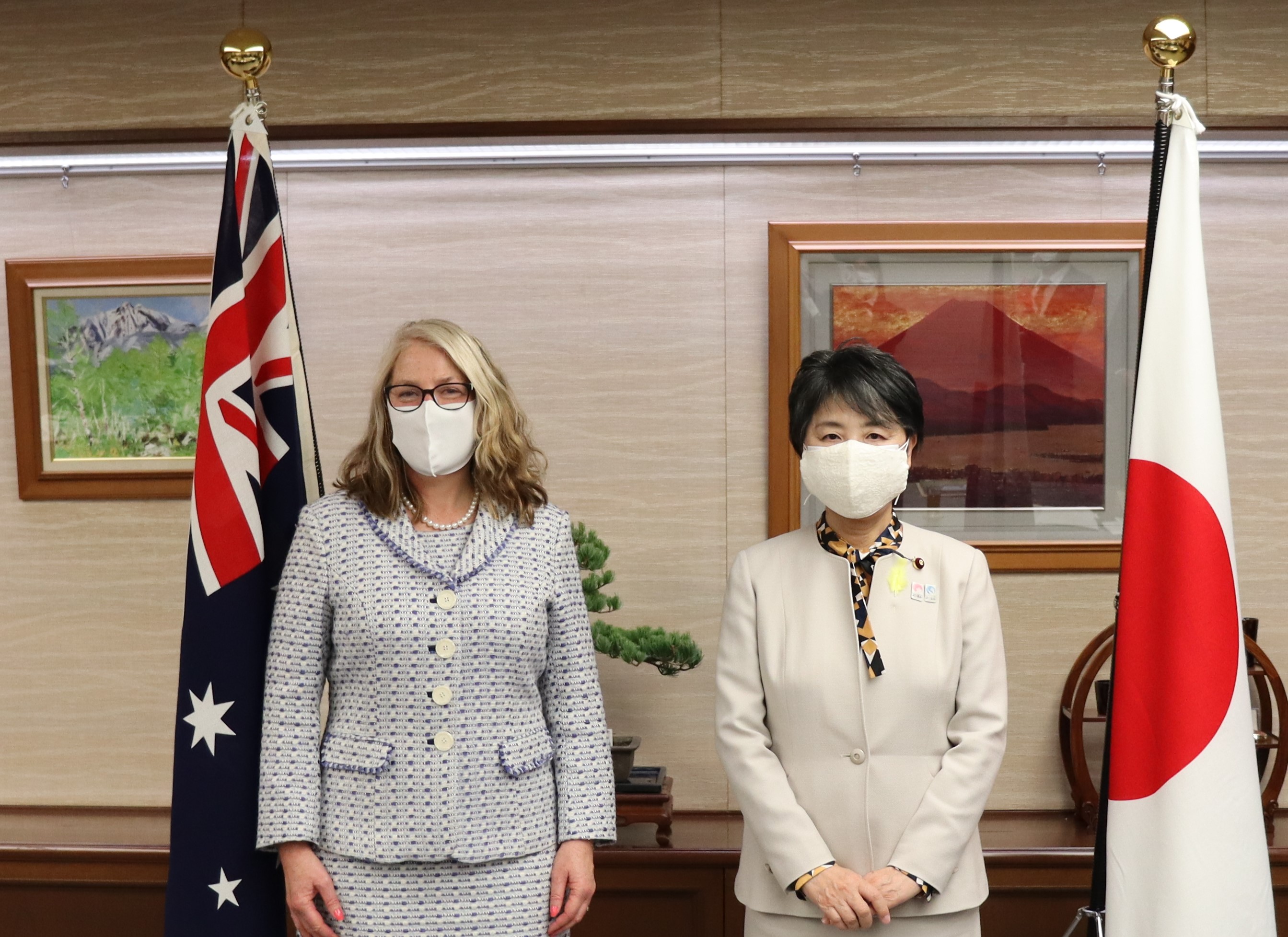 上川陽子法務大臣が，駐日オーストラリア連邦大使による表敬を受けました。